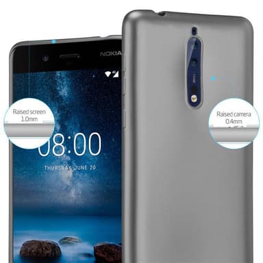 Nokia 8 2017 Suojakuori Kotelo (harmaa)