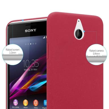 Sony Xperia E1 Suojakuori Kotelo Case (Punainen)