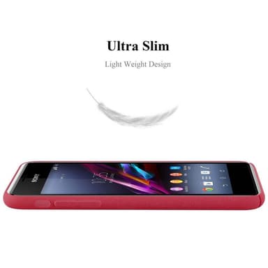 Sony Xperia E1 Suojakuori Kotelo Case (Punainen)