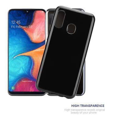 Samsung Galaxy A10e / A20e Suojakuori Kotelo (Musta)