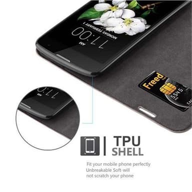 LG K7 2017 Suojakuori Lompakkokotelo (Ruskea)