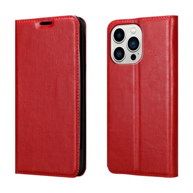 iPhone 14 PRO Suojakuori Lompakkokotelo (Punainen)