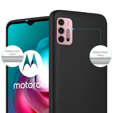 Motorola MOTO G10 / G30 Suojakuori Kotelo (Musta)