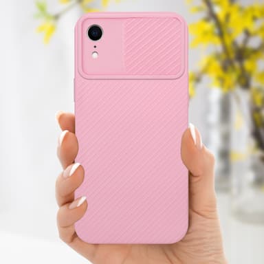 iPhone XR Suojakuori Kotelo (Vaaleanpunainen)