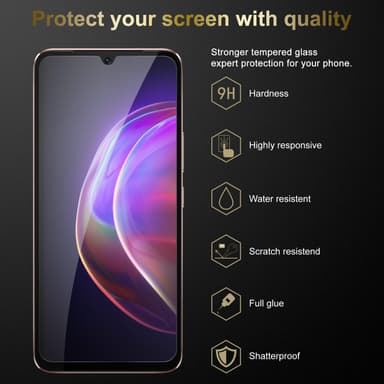 Vivo V21 4G / 5G 3x Näytönsuoja Karkaistu lasi