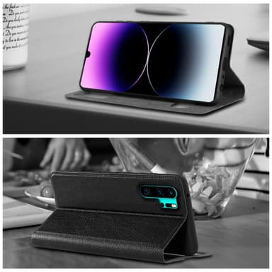 Lompakkokotelo Huawei P30 PRO Case (Musta)