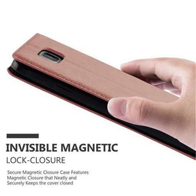 Samsung Galaxy ALPHA Suojakuori Lompakkokotelo (Ruskea)