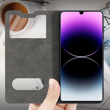 Lompakkokotelo Huawei P30 PRO Case (Musta)