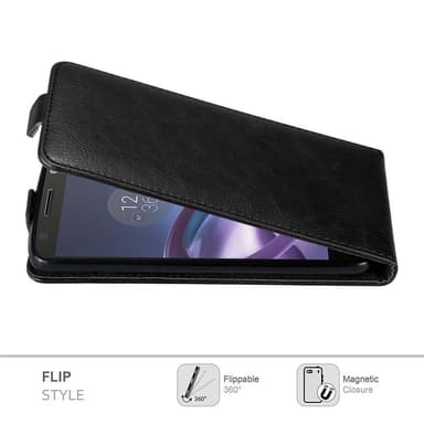 Motorola MOTO Z Suojakuori Lompakkokotelo (Musta)
