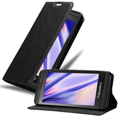 Blackberry Z10 Suojakuori Lompakkokotelo (Musta)
