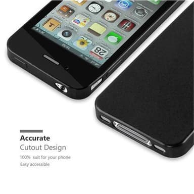 iPhone 4 / 4S Suojakuori Kotelo (Musta)