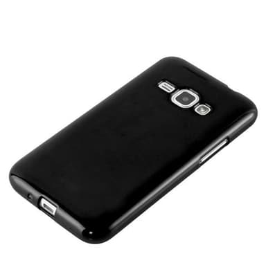 Samsung Galaxy J1 2015 Suojakuori Kotelo (Musta)