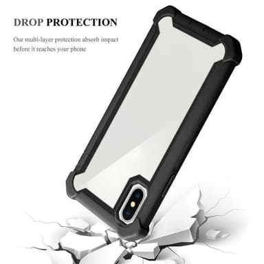 iPhone X / XS Suojakuori Kotelo (Musta)