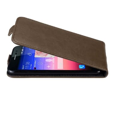 Huawei ASCEND P7 Suojakuori Lompakkokotelo (Ruskea)