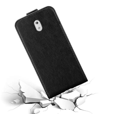 Nokia 3 2017 Suojakuori Lompakkokotelo (Musta)