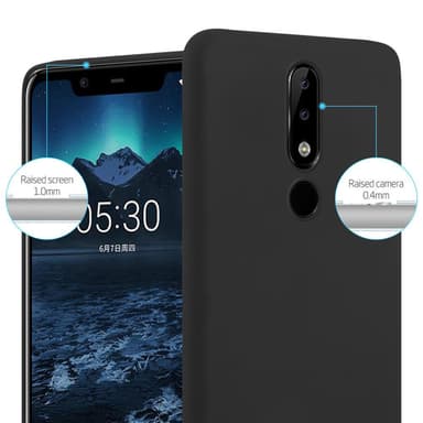 Suojakuori Nokia 5.1 PLUS / X5 Kotelo (Musta)