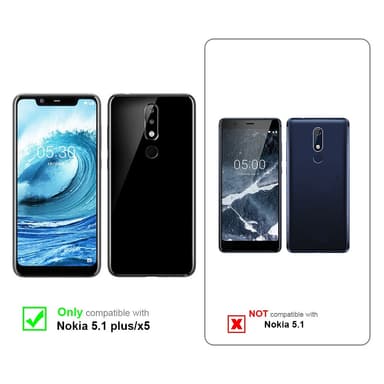 Suojakuori Nokia 5.1 PLUS / X5 Kotelo (Punainen)