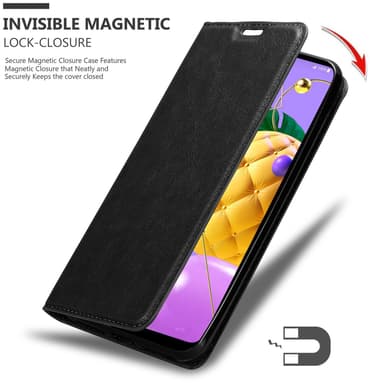 LG K52 / K62 / Q52 Suojakuori Lompakkokotelo (Musta)