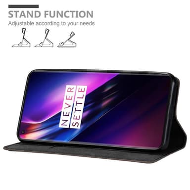 OnePlus 8 Suojakuori Lompakkokotelo (Ruskea)