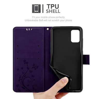 Samsung Galaxy A31 Suojakuori Lompakkokotelo (Violetti)