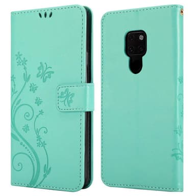 Huawei MATE 20 Suojakuori Lompakkokotelo (Turkoosi)