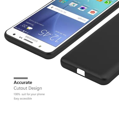 Samsung Galaxy J7 2015 Suojakuori Kotelo (Musta)
