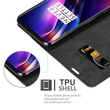 OnePlus 8 Suojakuori Lompakkokotelo (Ruskea)