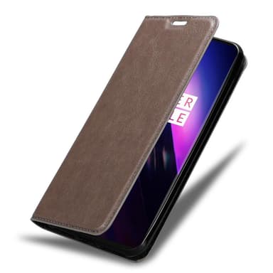 OnePlus 8 Suojakuori Lompakkokotelo (Ruskea)