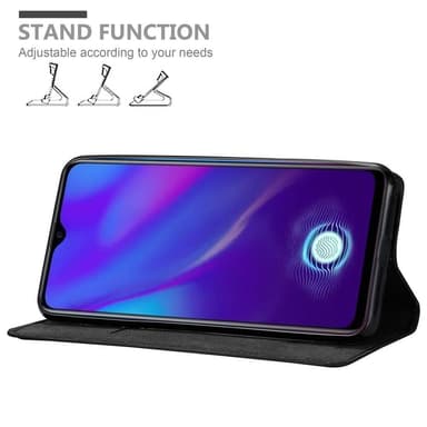 Oppo R17 NEO Suojakuori Lompakkokotelo (Musta)