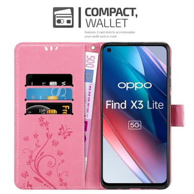 Oppo FIND X3 LITE Suojakuori Lompakkokotelo