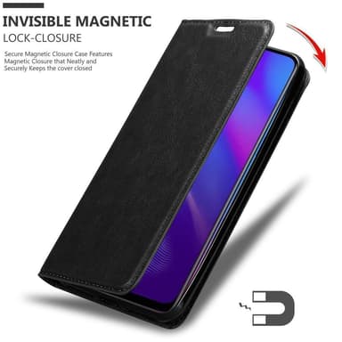 Oppo R17 NEO Suojakuori Lompakkokotelo (Musta)