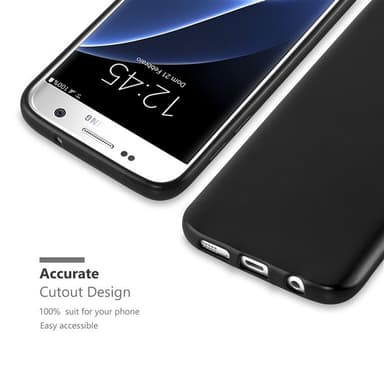 Samsung Galaxy S7 Suojakuori Kotelo (Musta)