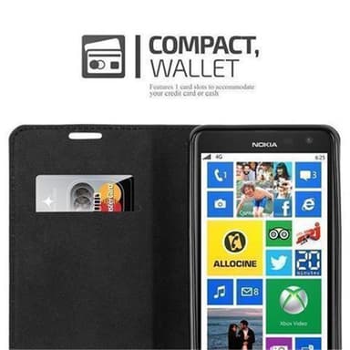 Nokia Lumia 625 Suojakuori Lompakkokotelo (Ruskea)