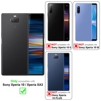 Sony Xperia 10 / Xperia XA3 3x Suojakalvo Karkaistu
