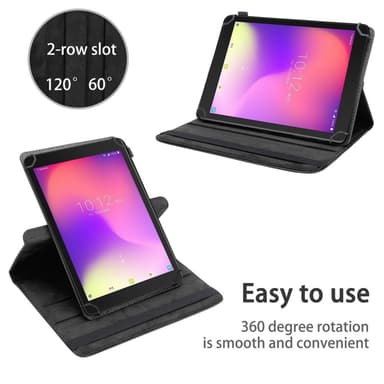 Alcatel 1T (7 tuumaa) 2018 Suojakuori Kotelo (Musta)