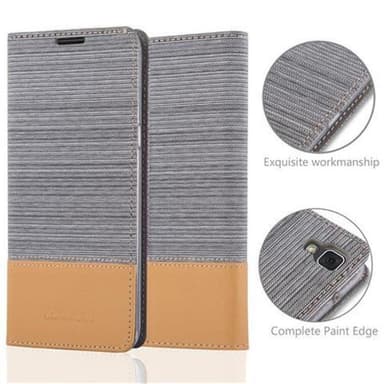 LG X POWER Suojakuori Lompakkokotelo (harmaa)