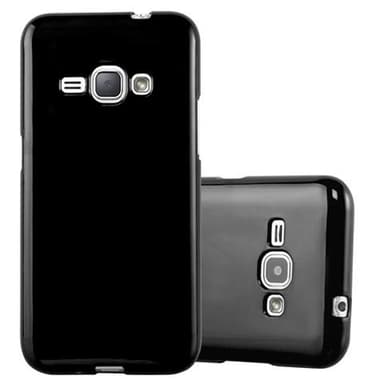 Samsung Galaxy J1 2015 Suojakuori Kotelo (Musta)