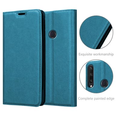 Huawei Y6P Suojakuori Lompakkokotelo (Turkoosi)
