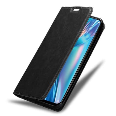 Oppo A12 Suojakuori Lompakkokotelo (Musta)