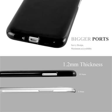 Samsung Galaxy J1 2015 Suojakuori Kotelo (Musta)