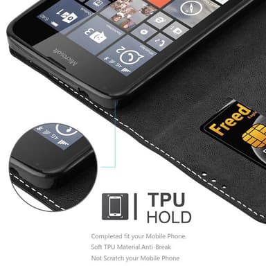 Nokia Lumia 640 Suojakuori Case (Musta)