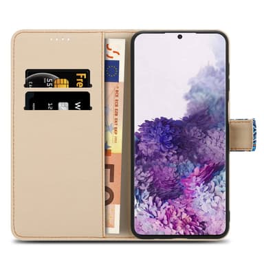 Samsung Galaxy S20 Suojakuori Lompakkokotelo (Sininen)