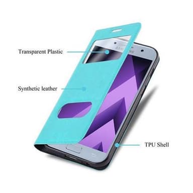 Lompakkokotelo Samsung Galaxy A5 2017 Case (Turkoosi)