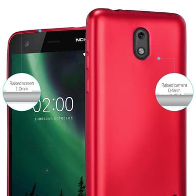 Nokia 2 2017 Suojakuori Kotelo (Punainen)