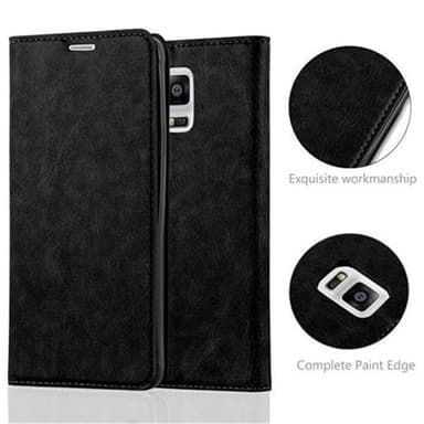 Samsung Galaxy NOTE 4 Suojakuori Lompakkokotelo (Musta)