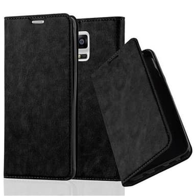Samsung Galaxy NOTE 4 Suojakuori Lompakkokotelo (Musta)