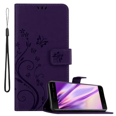 Nokia 6.1 Suojakuori Lompakkokotelo (Violetti)