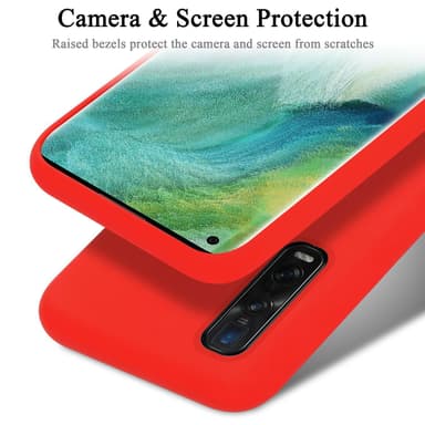 Oppo FIND X2 PRO Suojakuori Kotelo Case (Punainen)