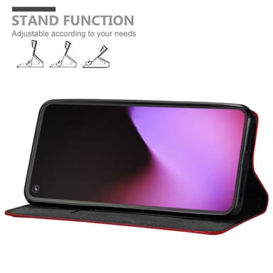 Google PIXEL 5 Suojakuori Lompakkokotelo (Punainen)