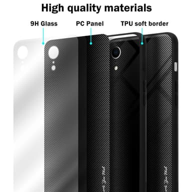 iPhone XR Suojakuori Kotelo (Musta)